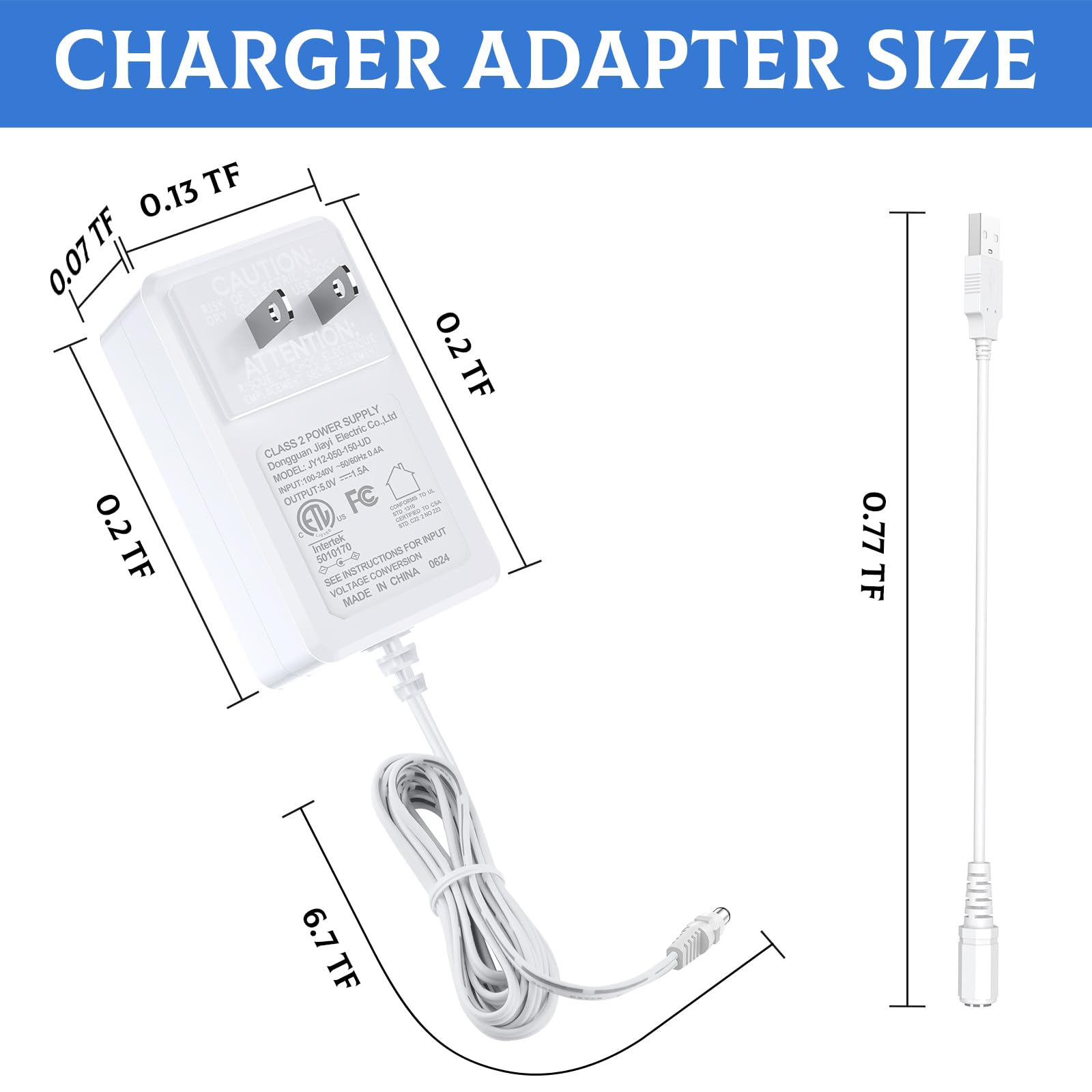 Aazon.co: Ingenuity Power Cord Adapter for Ingenuity Baby Swing - USB A &ap; DC Plug Copatible