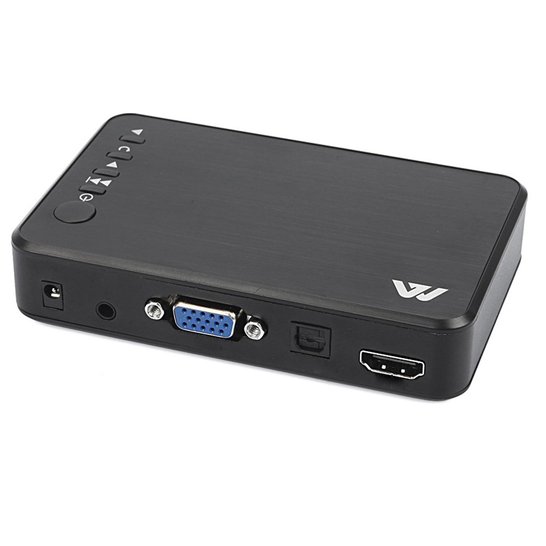 Pathson HD Lecteur Multimédia Media Player boîtier Multifonctions SD USB 2.0- avec 1080P(1920×1080) HDMI Optical Stereo L/R Sortie Audio, télécommande IR