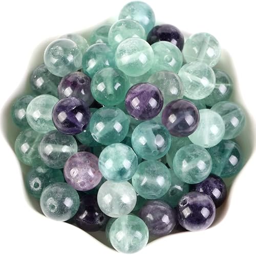 100 cuentas redondas sueltas de cuarzo ahumado natural de 0.315 pulgadas para hacer joyas, collares, pulseras