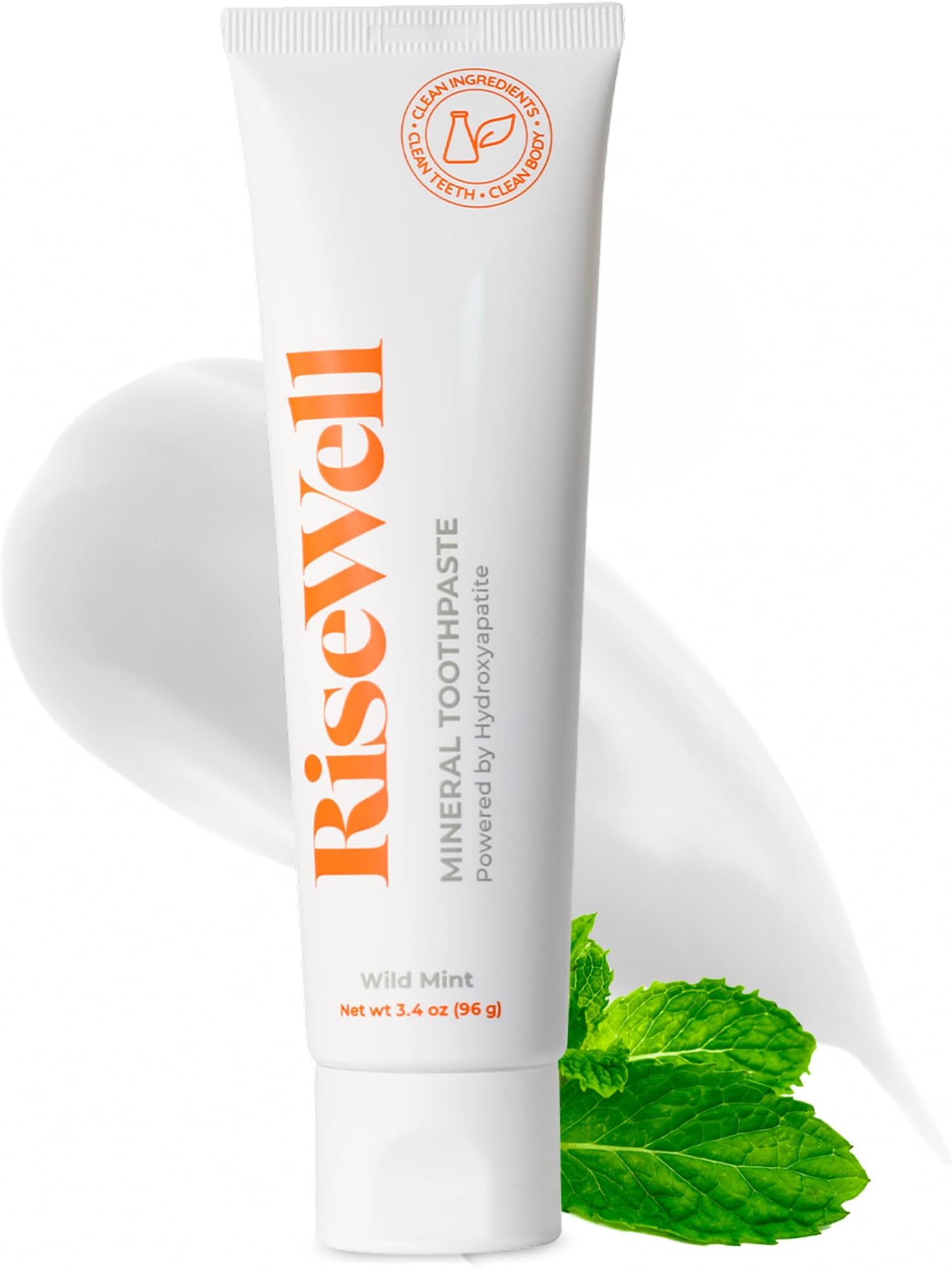 RiseWell Hydroxyapatite Toothpaste Fluoride Free - Wild Mint, 3.4oz