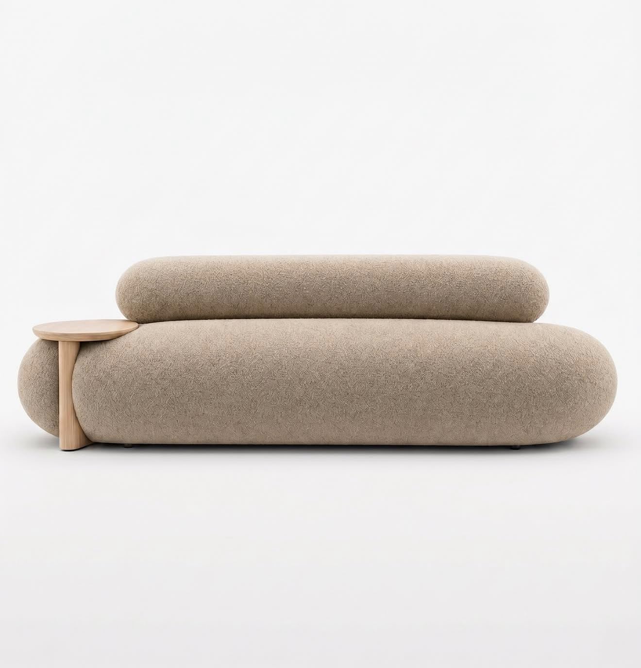 Royal Wood Furnishings/ Wave Luxury Living Collection Luna Curve Sofa (3-Seater)-image-2
