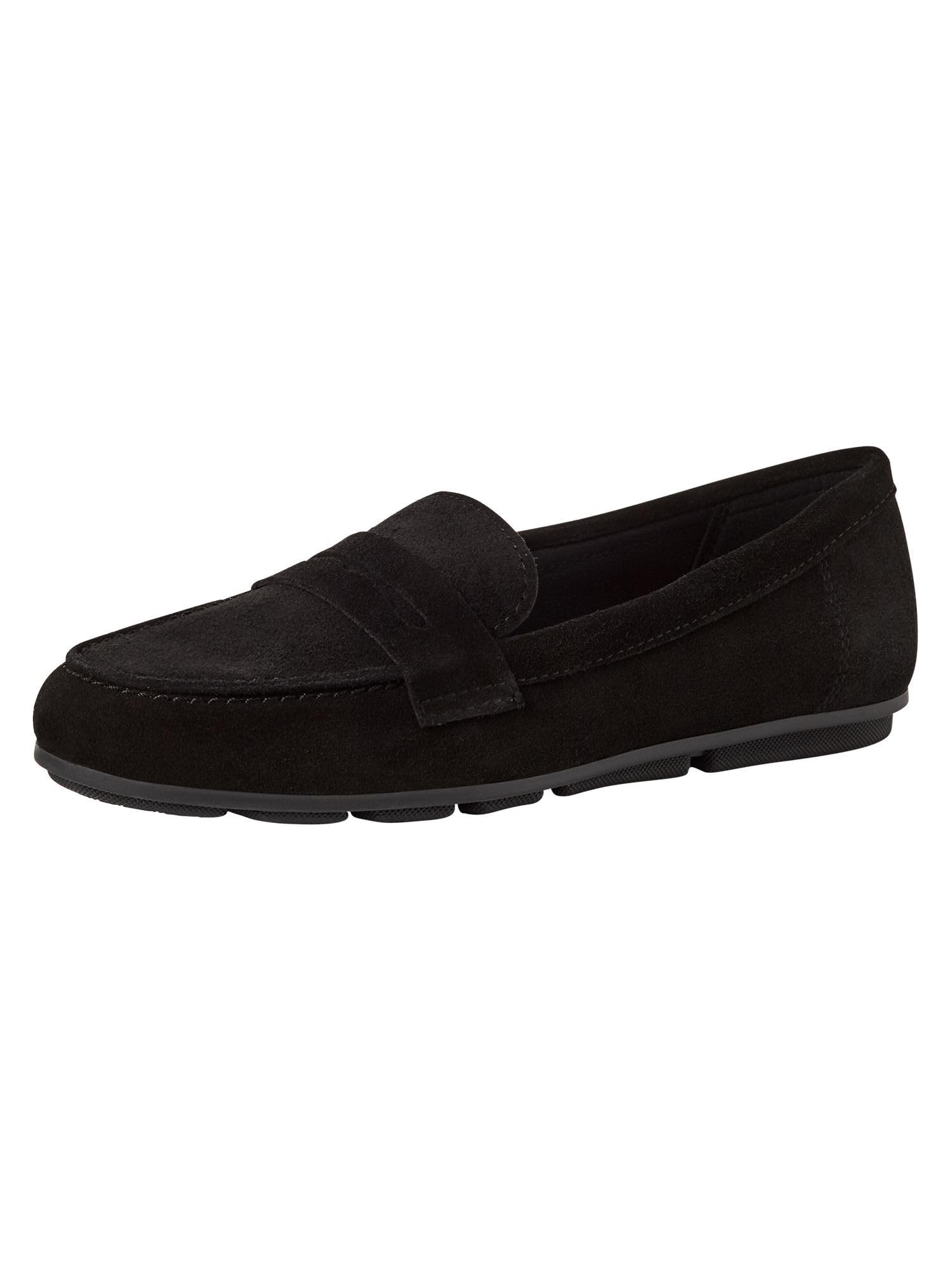 Tamaris Women's loafer flat leather black 4 UK