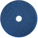 Genuine Joe Medium-Duty Scrubbing Floor Pad, Blue, 20' (Pack of 5)
