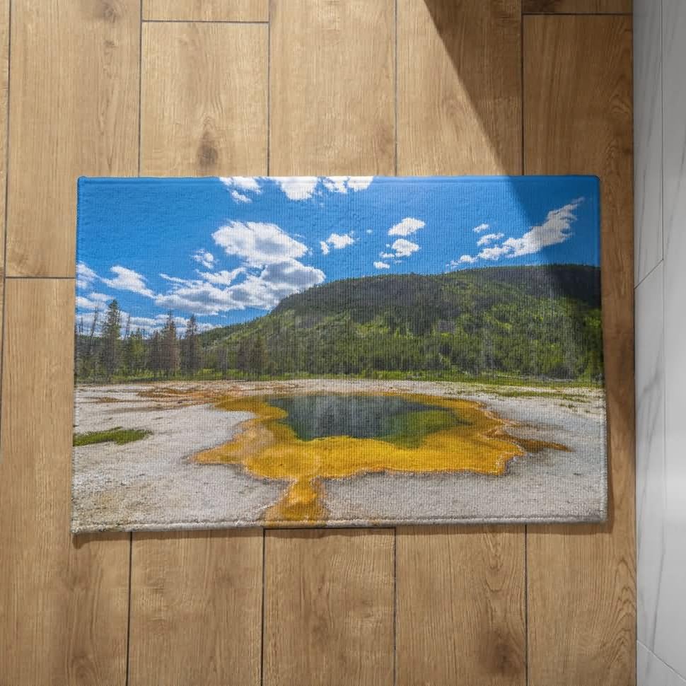 Tapis de sol camping et intérieur CEVAN paillasson paysage naturel pour cuisine et entrée