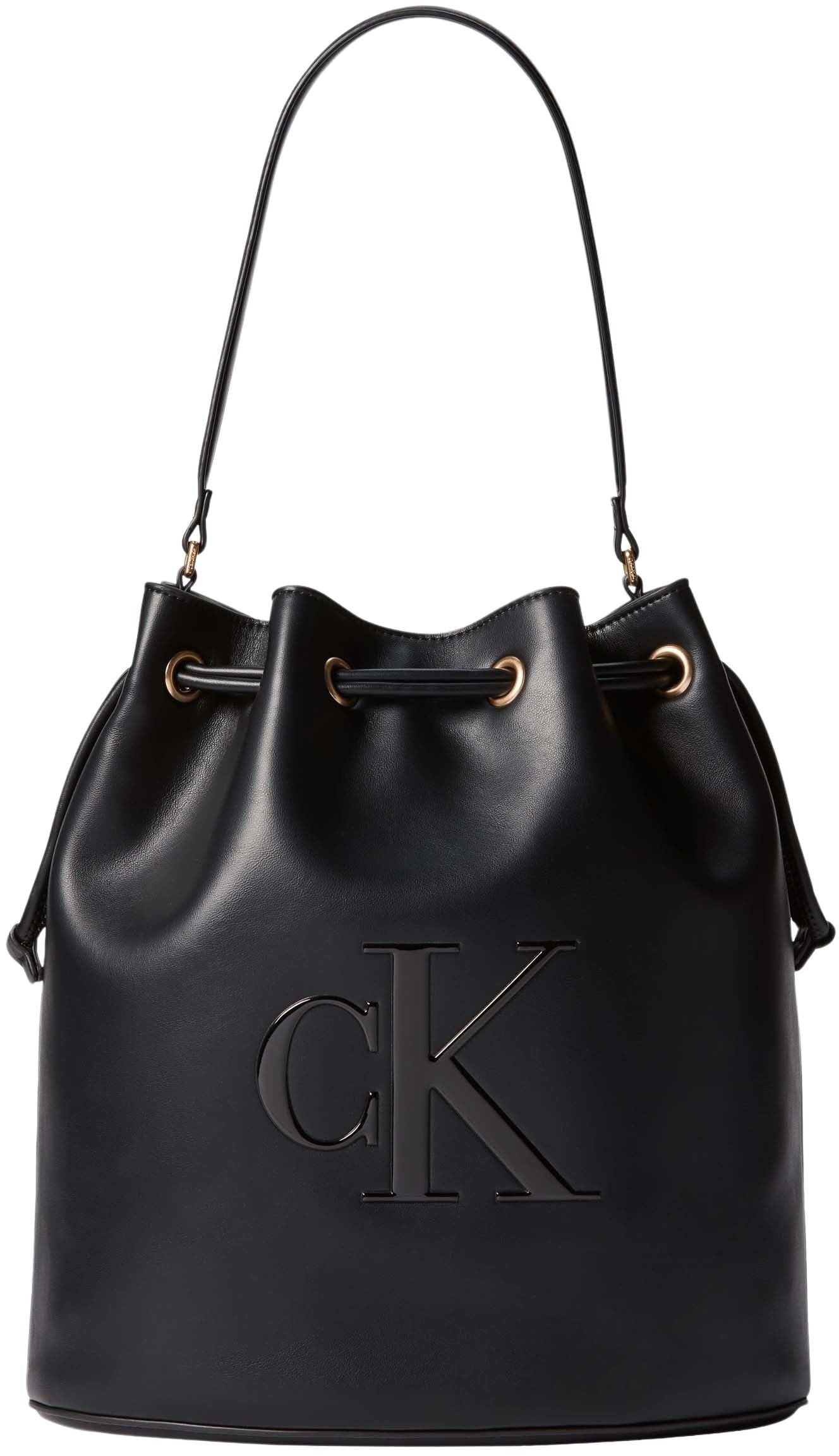 Calvin Klein Damen Bold Ck Large Bucket Bag Lv04f3232g Beuteltasche