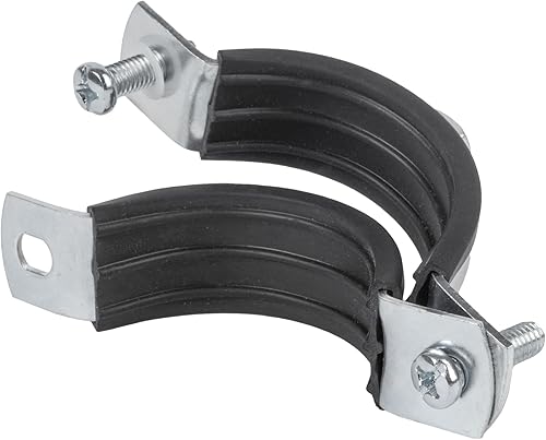 Miniatura 7 de Repa Market Paquete de 5 abrazaderas ajustables para colgar tubos de anillo dividido de 1 1/2 pulgadas – Soporte de tubo resistente – Abrazaderas