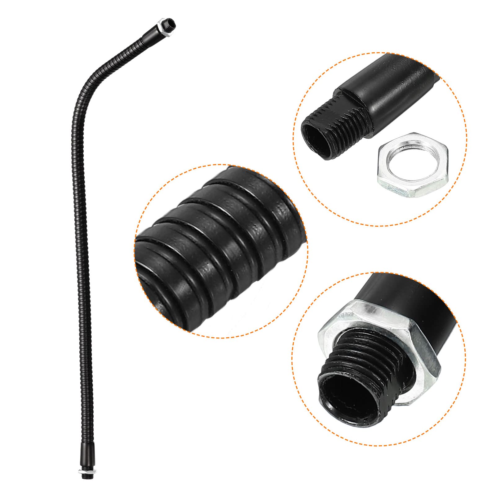 PATIKIL – 2 Tubes Col De Cygne Métallique M10 – Longueur 120 Mm, Pour Micro, Support DIY