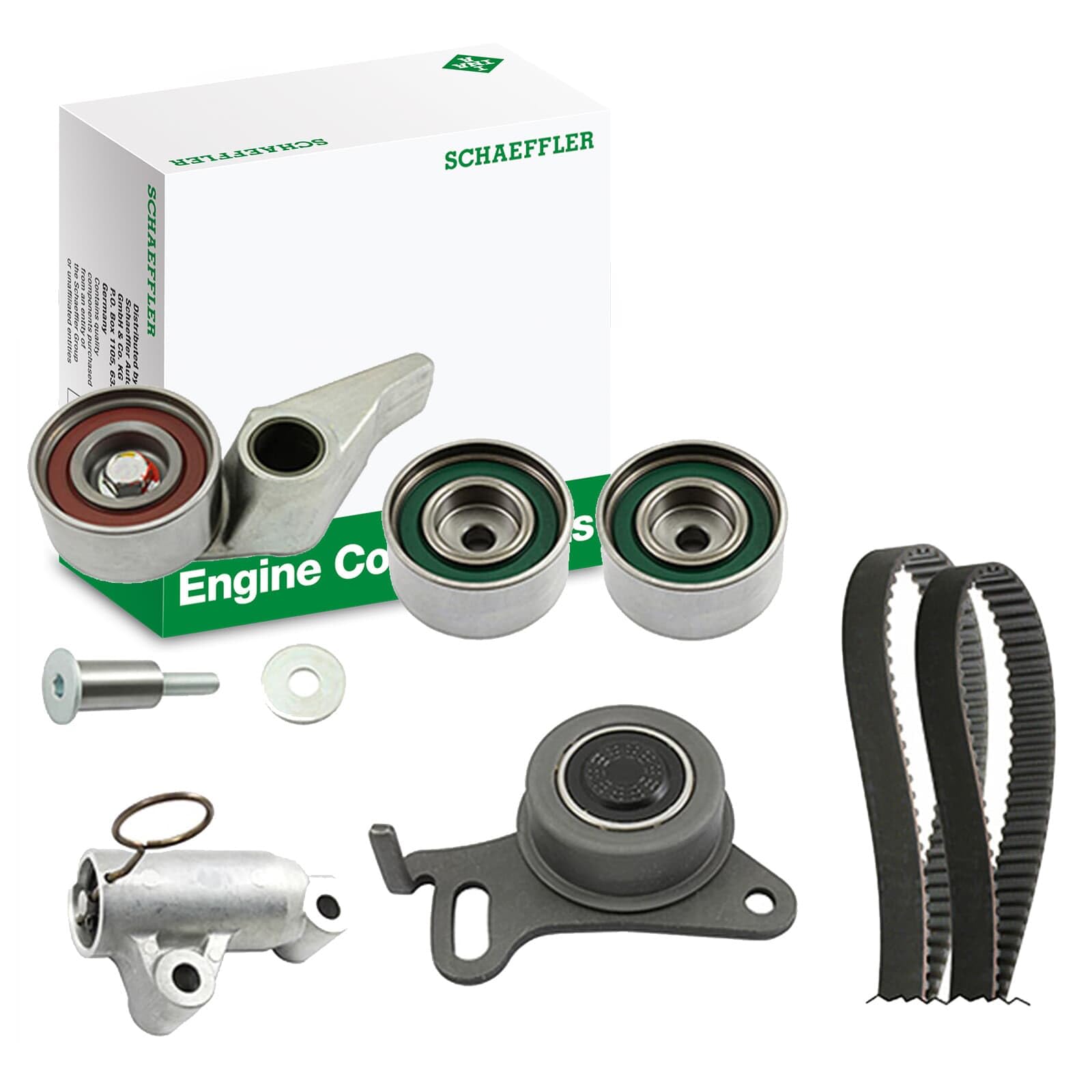 INA Kit de correa de distribución 530 0594 10 Cant. correas: 2 22,5mm Compatible con MITSUBISHI L 200 / Triton Pick-up KJ, KK, KL, FIAT Fullback Pick-up 502, 503