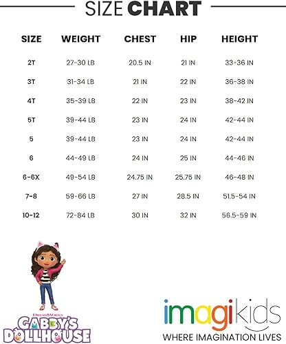 Miniatura 7 de Dreamworks Gabby's Dollhouse Pandy Paws Gabby - Conjunto de camiseta y leggings para niñas pequeñas y grandes