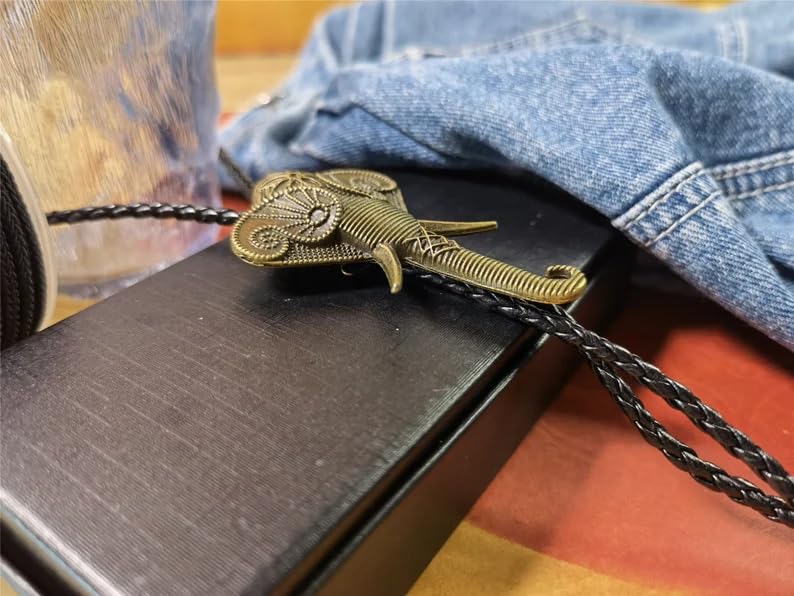 Image of Animal & Plant Bola Tie Bolo Tie Wedding Necklace for Men Women Groomsmen Western Cowboy Necktie
