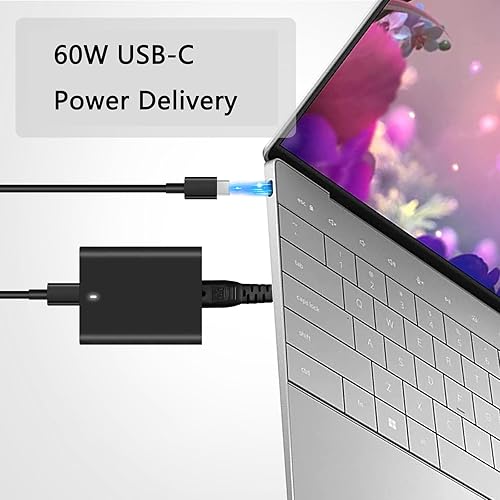 Miniatura 5 de OEM 60W 45w cargador portátil para Dell XPS 13 Plus 9320 Dell Latitude 7320 7330 7420 7430 9420 9520 5330 2-en-1 DA60NM200 HA60NM200 LA60NM200