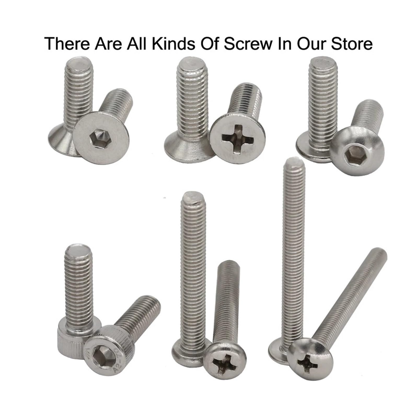 1 Pz Viti In Acciaio Inox M7 M9 7mm 9mm Bulloni A Testa - Foto 12