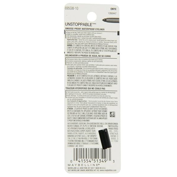 MAYBELLINE Unstoppable Waterproof Mechanical Black and Brown Eyeliners, 1 Count Each
