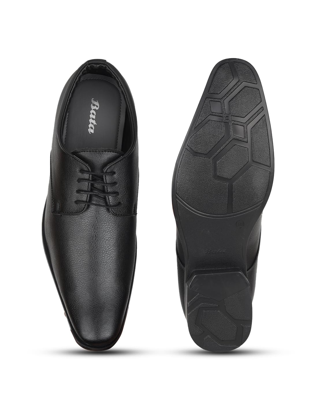 Bata Alfred E Men's Black Formal Shoes - 9 UK (8216009) 3