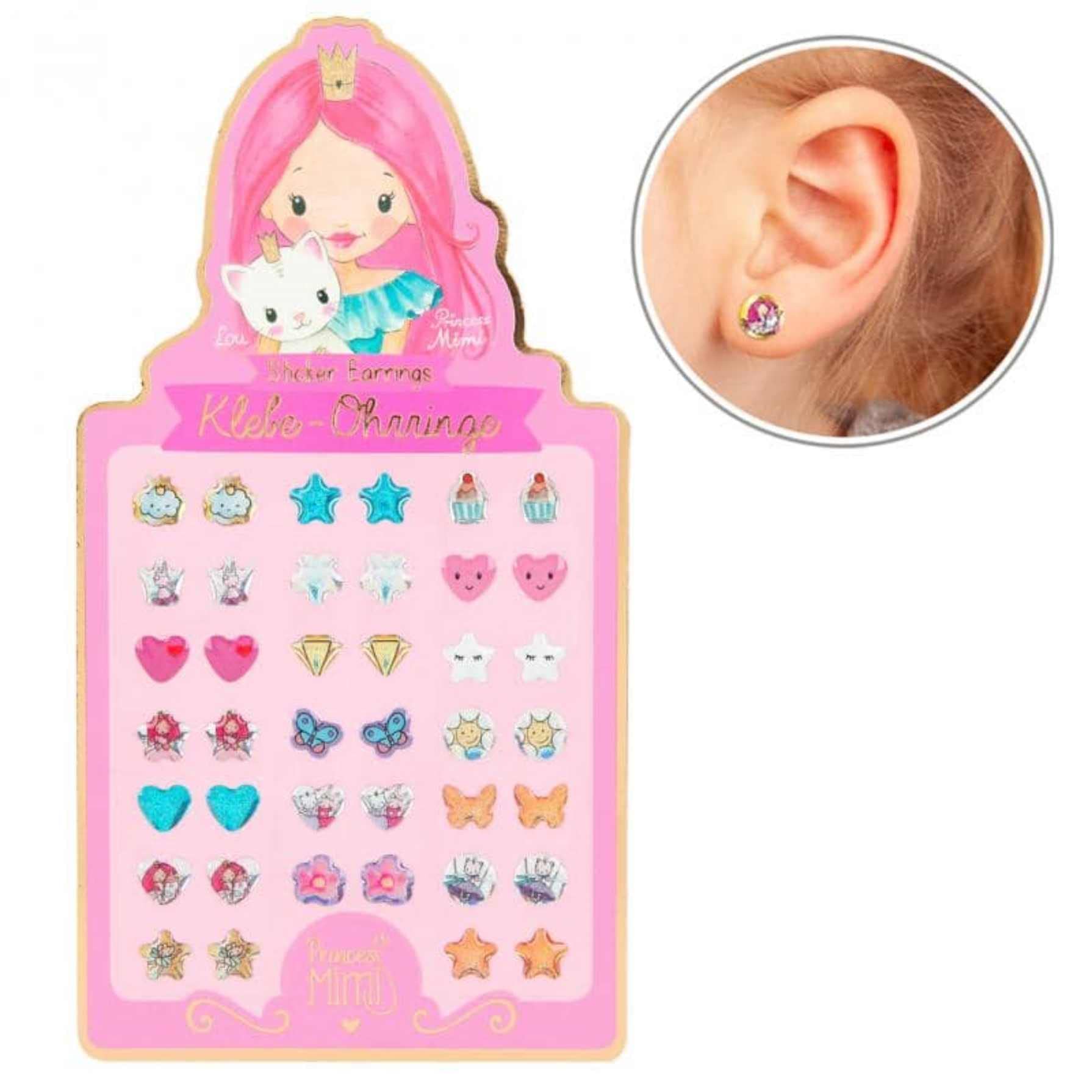 Depesche Princess Mimi - Orecchini adesivi per bambina