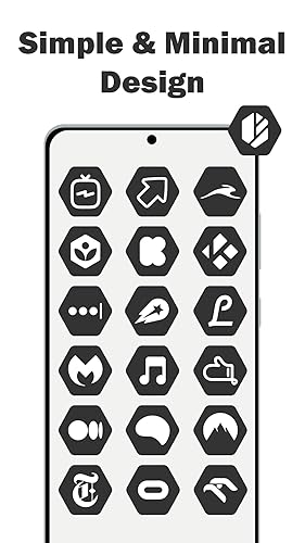 Hexagon Dark - Icon Pack