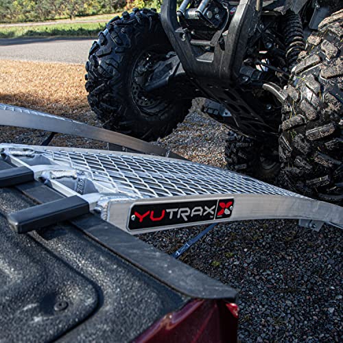 image for Yutrax 89-inch Folding Aluminum Truck, UTV/ATV, Motorcycle Loading Arc