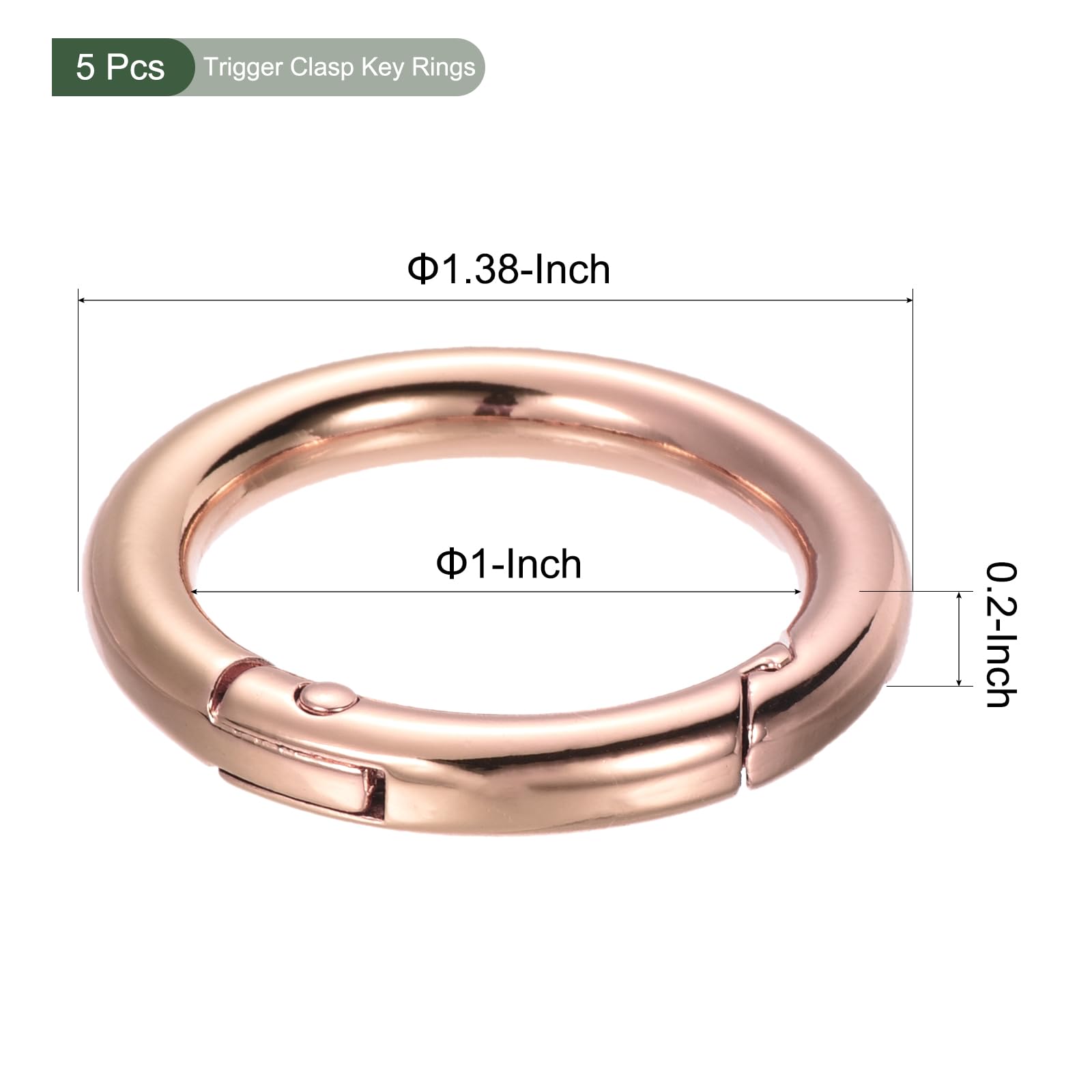 YOKIVE 5 Pcs Spring O Rings - Image 2
