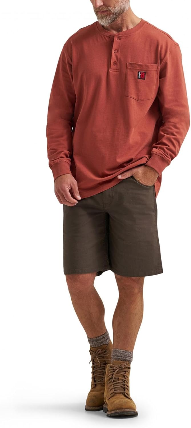Wrangler Mens Long Sleeve Henley Tee - Image 4