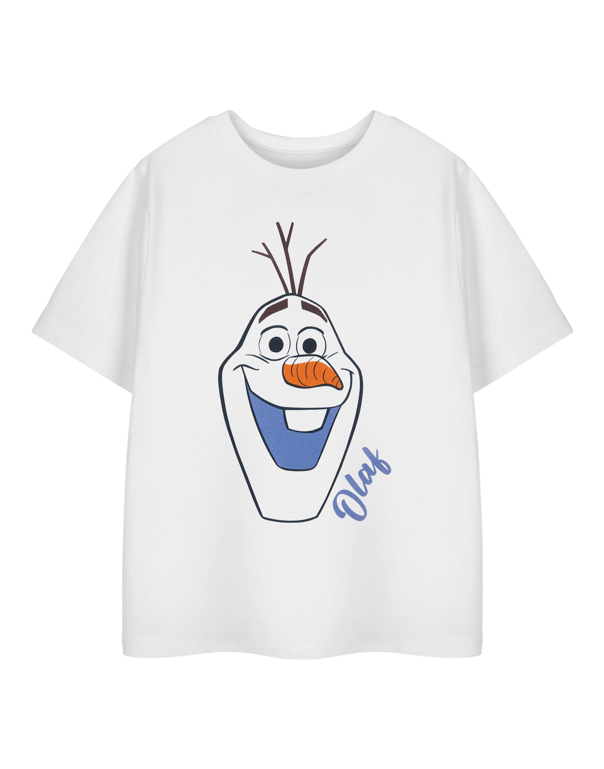 Disney Girl's Short Sleeved T-Shirt - White - Size 7-8 Years