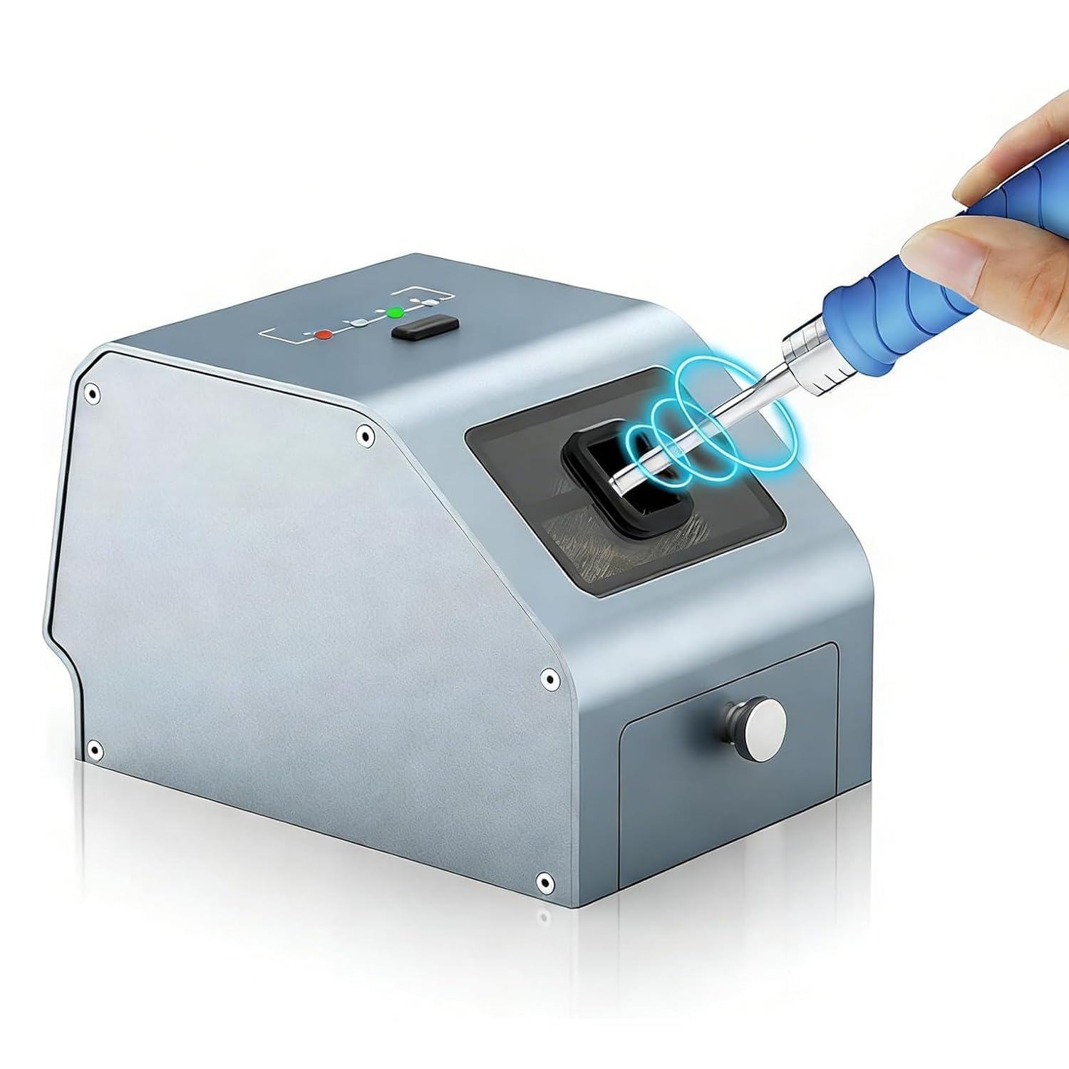 Limpiador de puntas de soldadura motorizadas, máquina desoldadora automática con sensor de velocidad, limpieza eficiente de 3000 rpm para herramientas de soldadura compactas