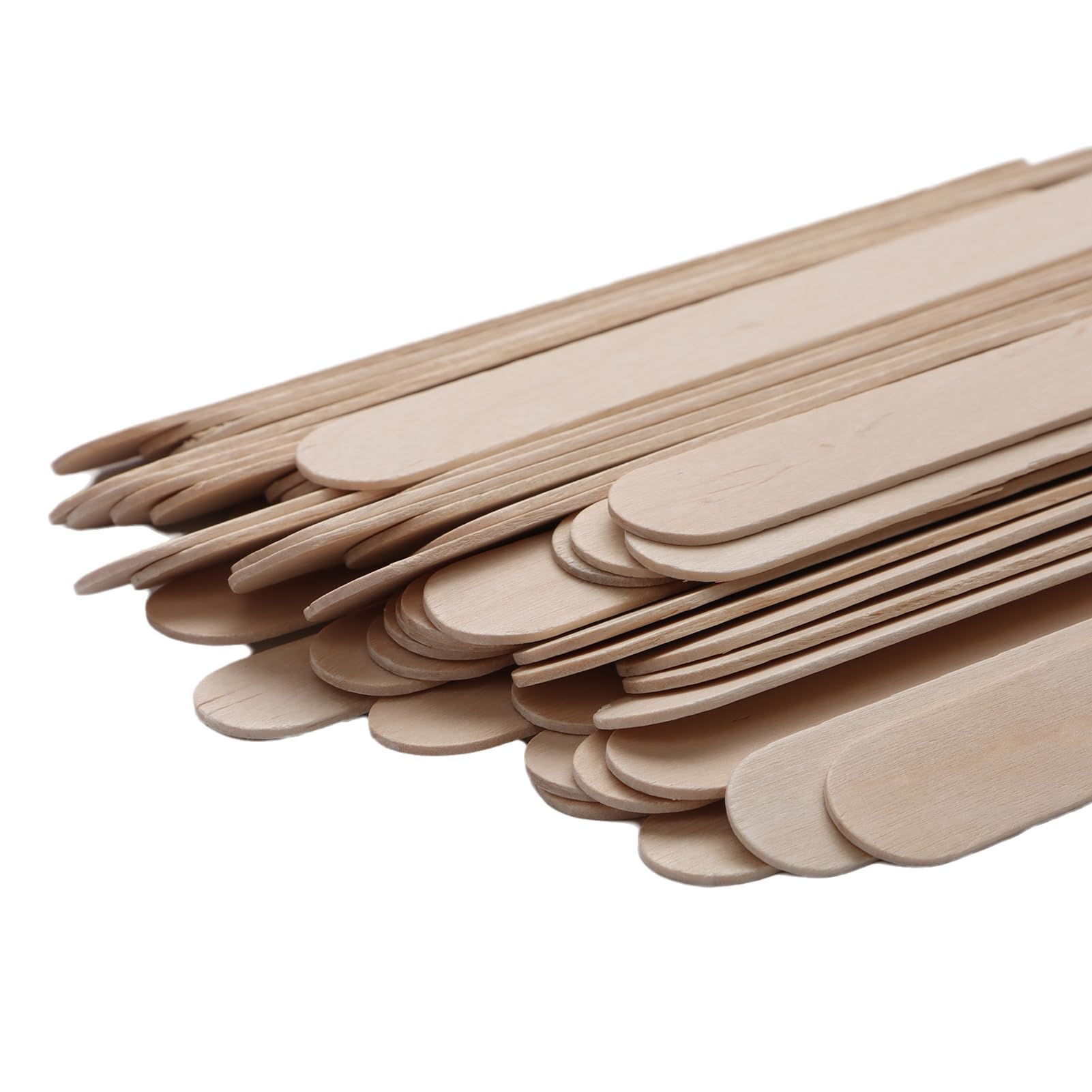 500 palitos de madera para manualidades de 5.91 pulgadas de largo, palitos de helado de madera natural para manualidades de madera, palos jumbo, suministros de depilación y encerado, proyectos de arte