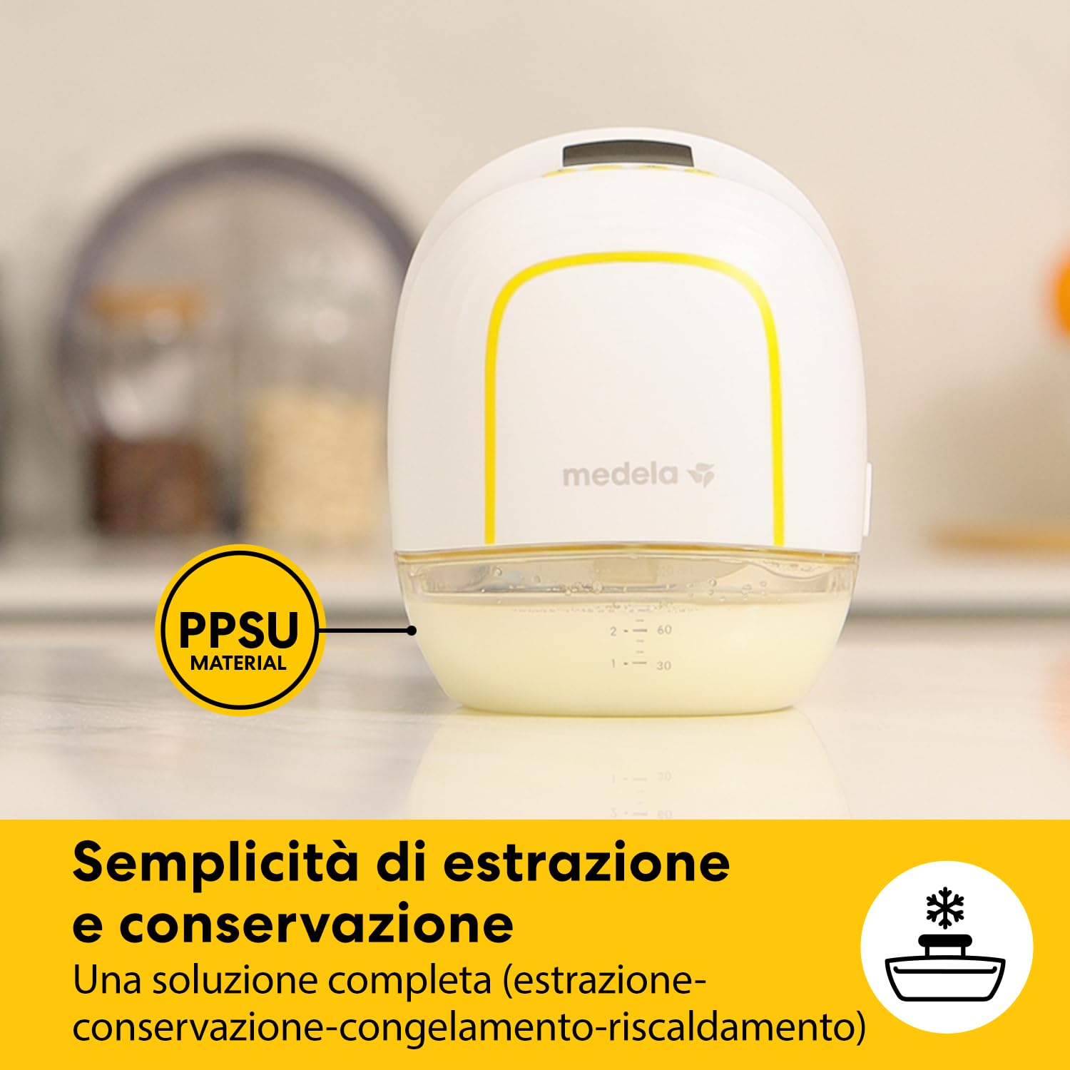 Medela Melody InBra Tiralatte indossabile singolo, mani libere – Fit ultra-morbido, Easy Pump&Store, All-in-one, Prestazioni potenti, 2 modalità & 9 livelli, coppe in silicone, porta USB-C
