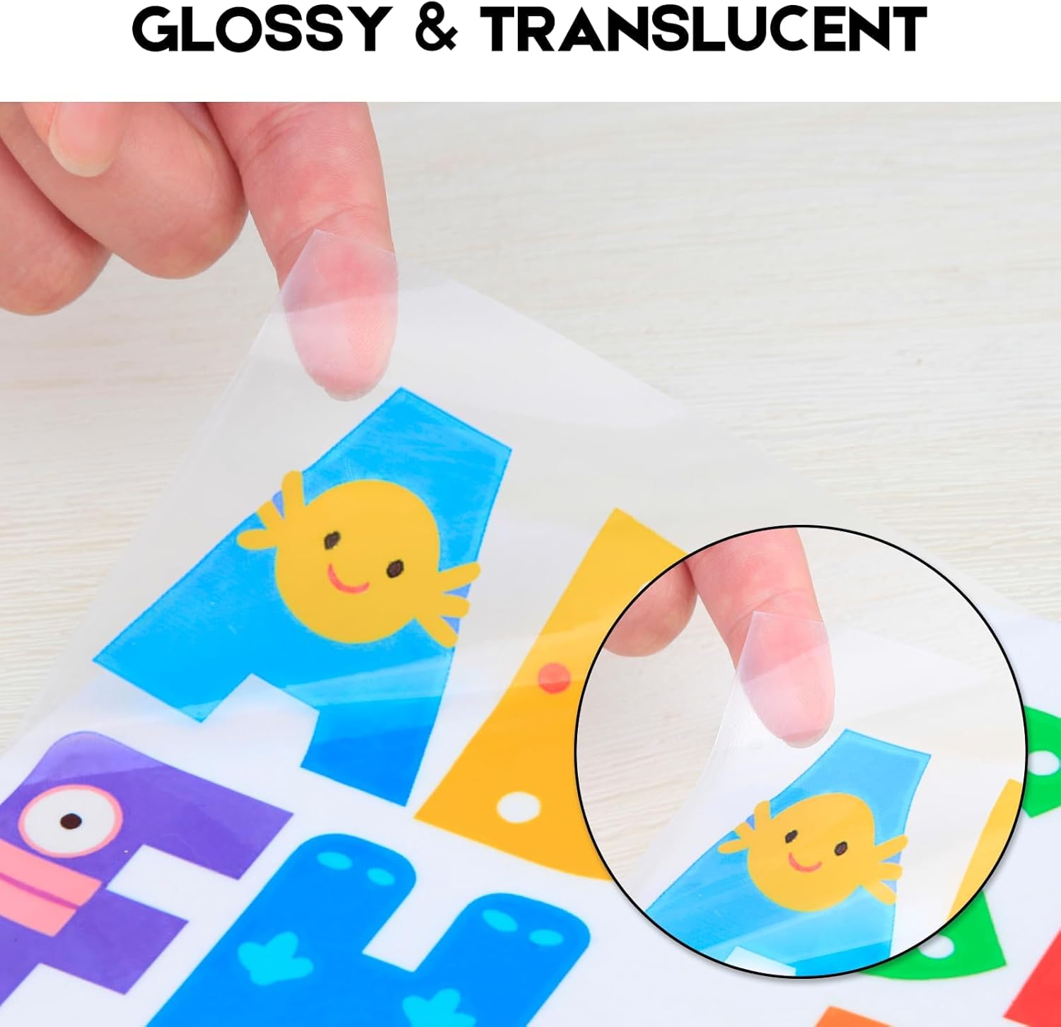 120 Sheets Premium Printable Clear Vinyl Sticker Paper for Inkjet Printers 8.5x11 Inch Waterproof & Vibrant Colours Retains Ink Well Tear Resistant Great for Cutting Machines