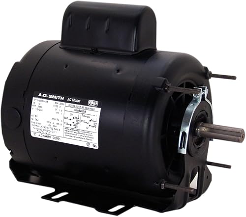 A.O. Smith C426V1 3/4 HP, 1725 RPM, 208-230/115 voltios, 56 marco, carcasa ODP, motor de arranque del condensador de rodamiento de bolas