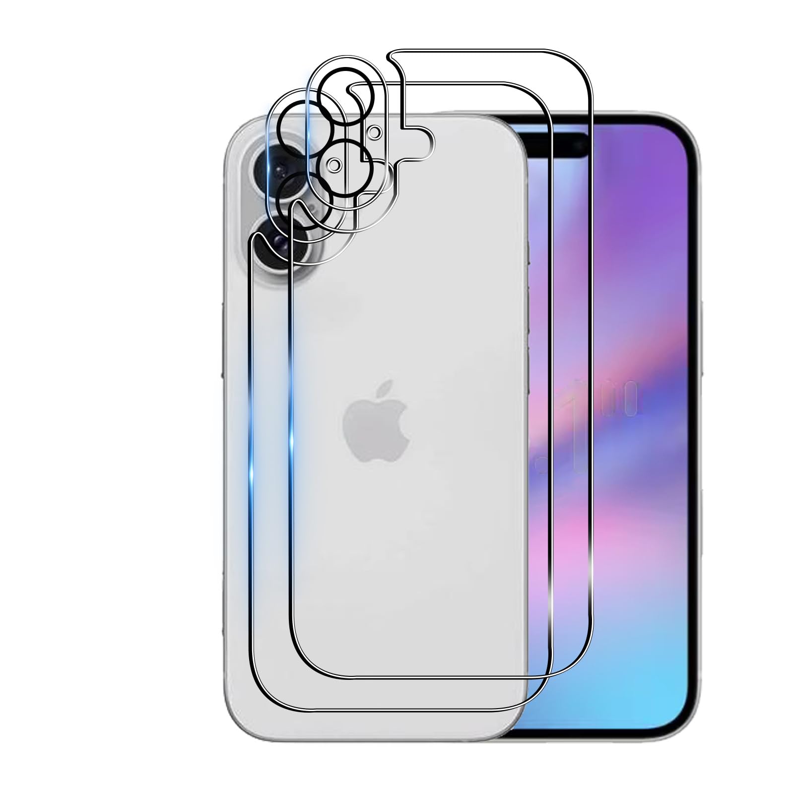 2 Pellicole Protettive Vetro Temperato 9H Per Fotocamera IPhone 16e - Anti Graffi E Impronte Digitali - Foto 9