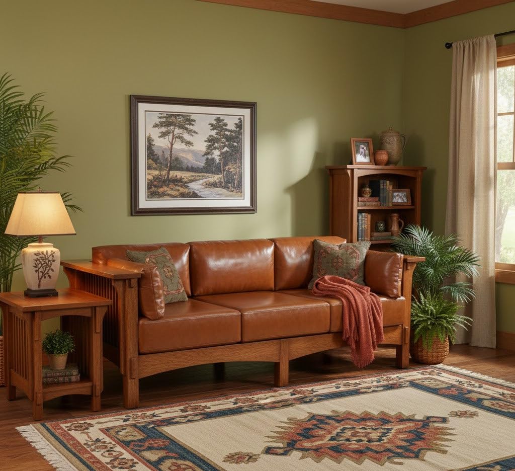 Amazon.com: Crafters and Weavers Mission Crofter Style Sofa