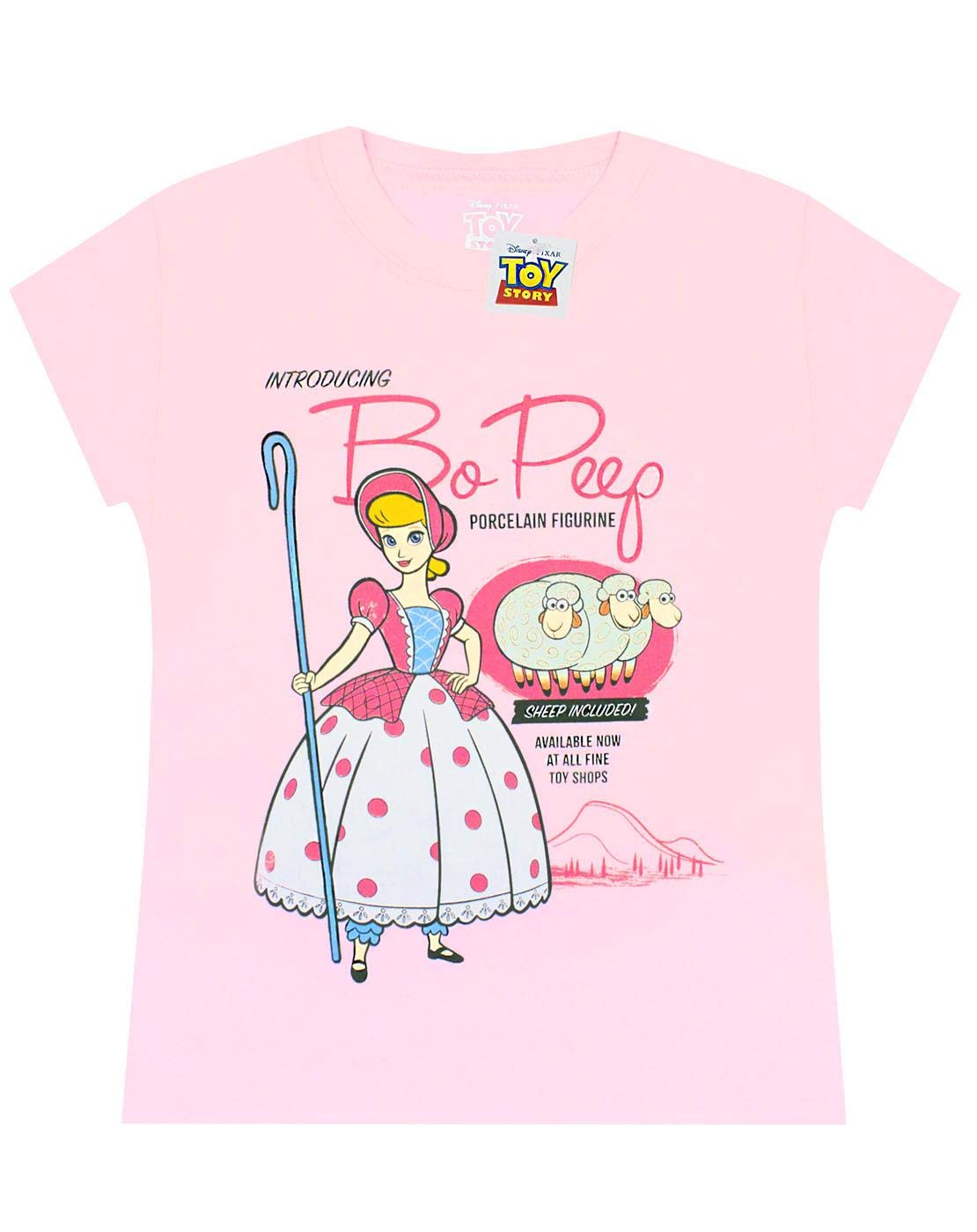 Disney Pixar Toy Story Bo Peep Character Girl's T-Shirt 9-11 Years Pink
