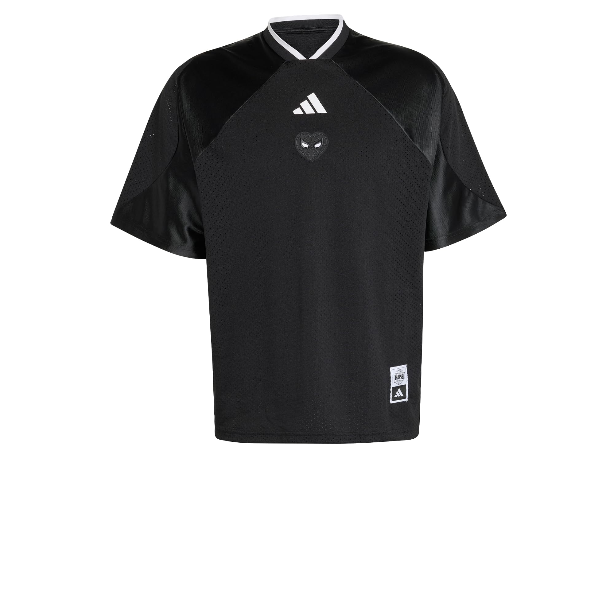adidas Men's Marvel Spider-Man Mesh Jersey Shirt, Black, XL