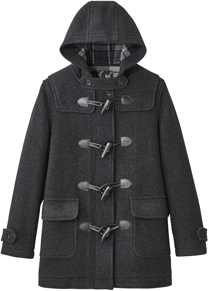 Eastboy ダッフルコート ダブルフェイス 袖裏地付 ジップ付 レディース チャコール 930 9 コート ジャケット 通販
