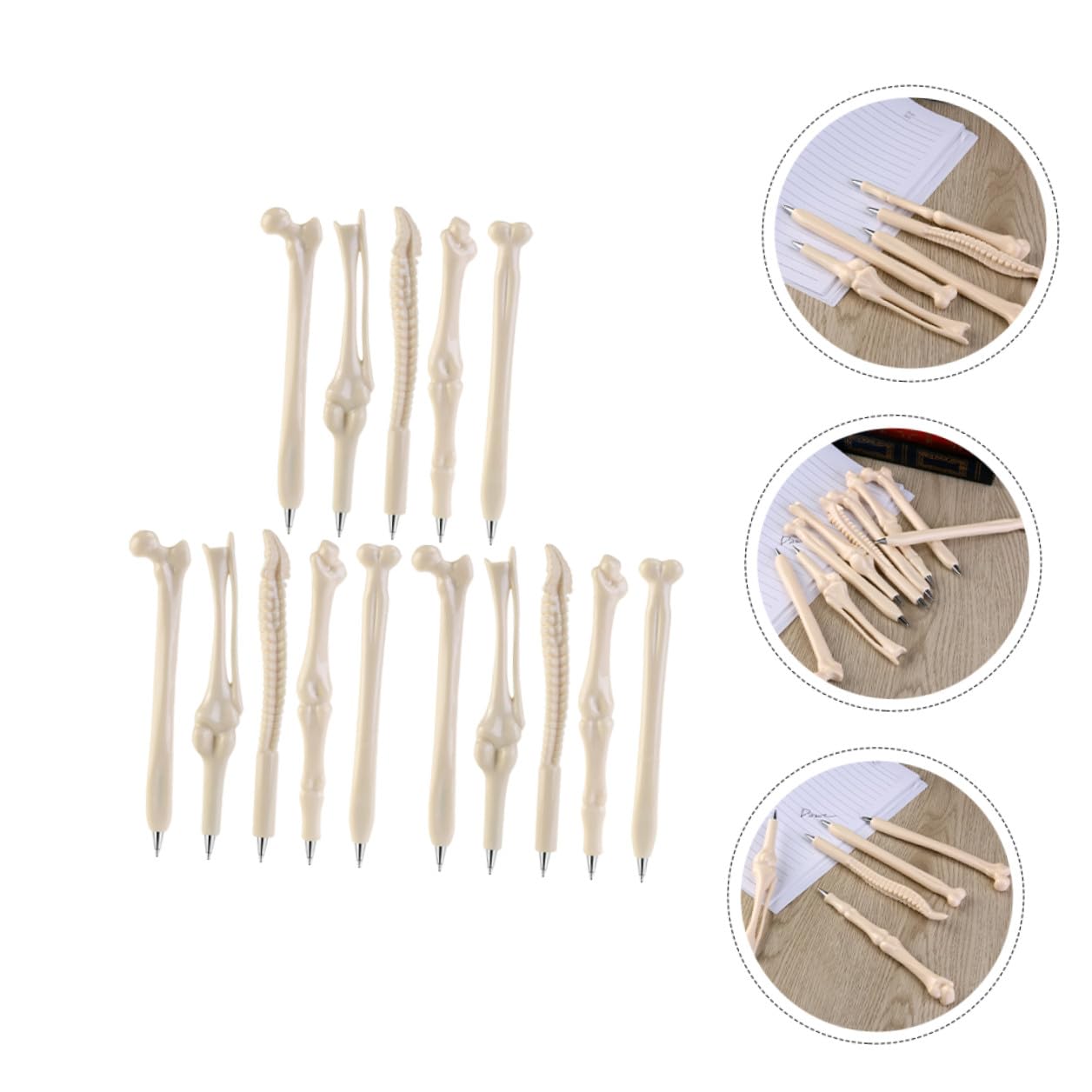 Housoutil 6 Set Penne Punta Fine Design per Halloween Materiale Durevole e Resistenti al Gadget Divertente per Studenti e Feste