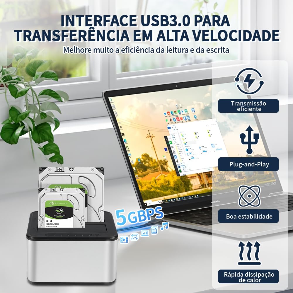 Dock Station, Dockstation, Case Hd Externo 3.5, Doc Station