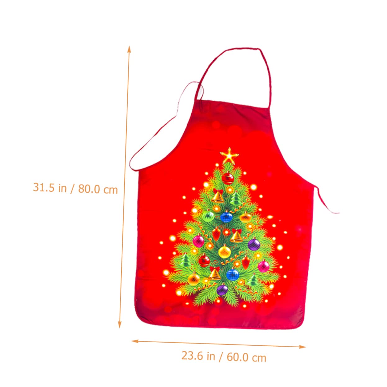 BESTYASH 10 Piezas Delantales Rojos para Adultos Diseño Navideño y Árbol Ajustables Tela Reutilizables para Cocina y Fiestas