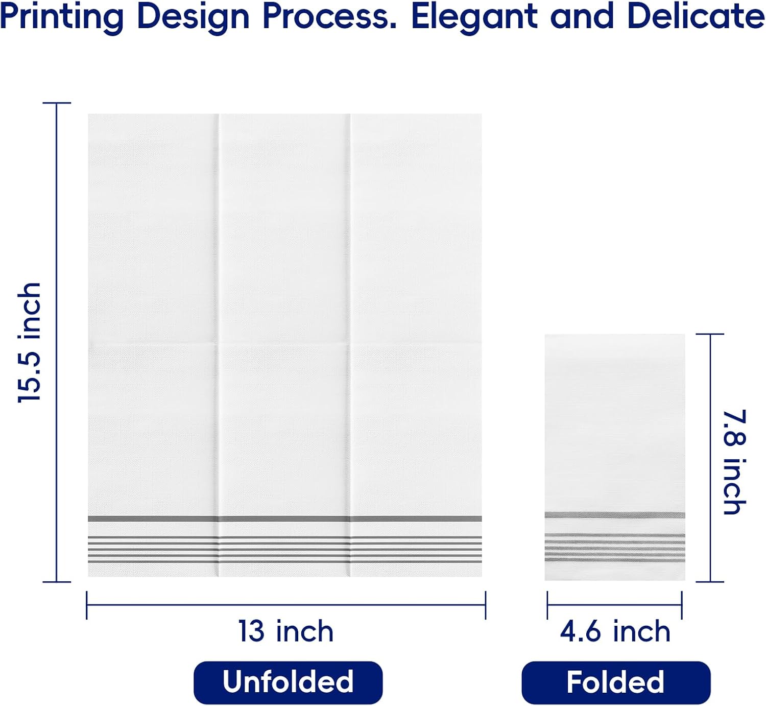 600 Pack Paper Napkins, Disposable Guest Towels Party Dinner Napkins Soft, Absorbent 3-Ply Hand Towels for Bathroom, Wedding and Events