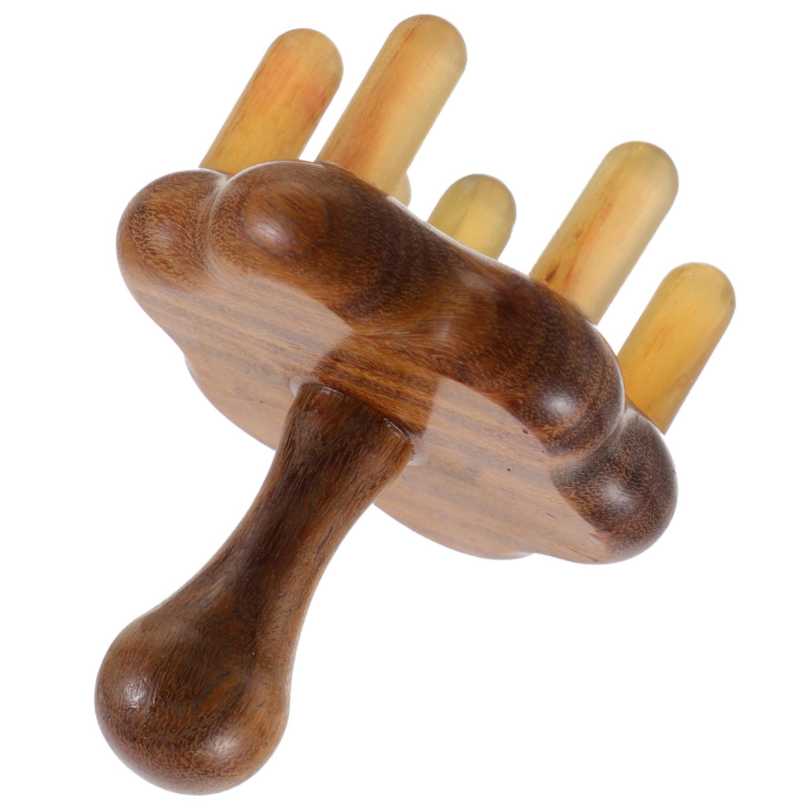 Pettine Massaggiante Creativo per Cuoio Capelluto in Corno di Bue | Massaggio Testa e Punti, Uso Famiglia e Outdoor, Design Semplice e Creativo, 1 Pezzo Colore Casuale