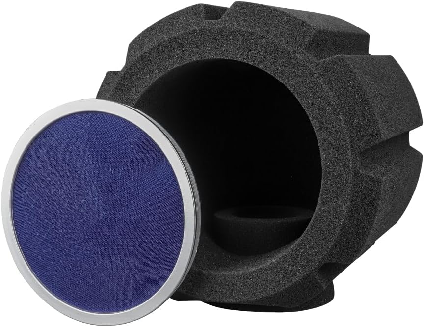 Microphone Wind Shield Pop Filter, Black Foam Sound Isolation Ball, Professional Acoustic Recording Studio Noise Reduction Screen