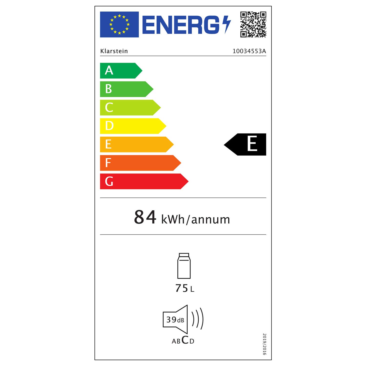 KLARSTEIN Delaware nevera - 76 litros de capacidad, eficiencie energética de clase E, 2 baldas, congelador de 4 litros, compartimento para botellas de hasta 2 litros, plateado/gris
