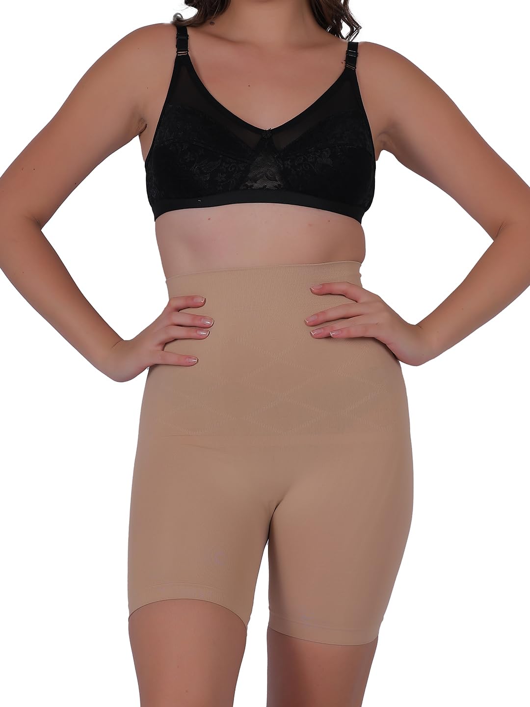 lilots Women's Tummy Control Thigh Slimming Shapewear || High Waist Seamless Long Tummy Tucker-picture-19