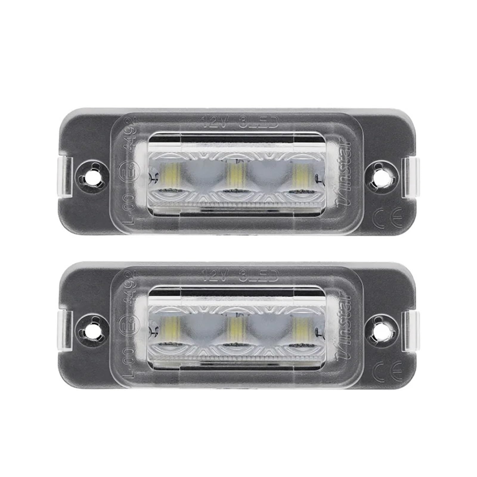 Luce targa per Benz Classe ML W163 W164, Classe GL X164, Classe R W251 (versione benzina). 2 luci LED per targa senza errori.