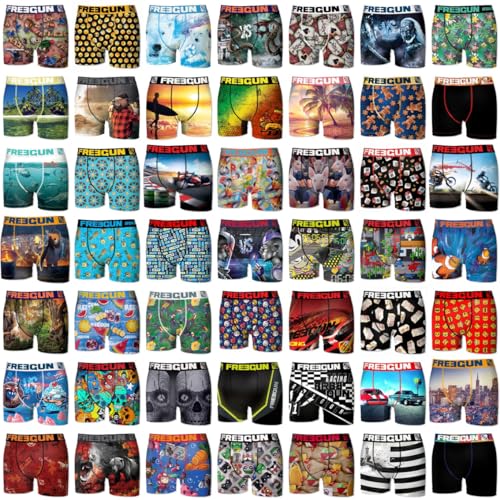 FREEGUN Pack Surprise de 5 Boxers Microfibre garçon