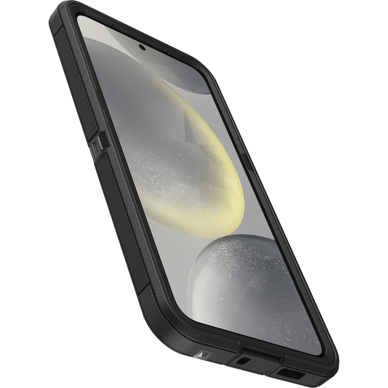 OtterBox Schutzhülle für Samsung Galaxy S24+ Defender Series XT, transparent, dunkle Seite (transparent/schwarz), ohne Bildschirm, robust, mit Umhängeband | Robuste, robuste und langlebige Samsung Galaxy Hülle mit Magneten, druckbefestigte, zweilagige Han