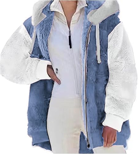 LISTHA Chaquetas para mujer chaqueta larga de manga larga para otoño chaqueta de camping con bolsillos color liso