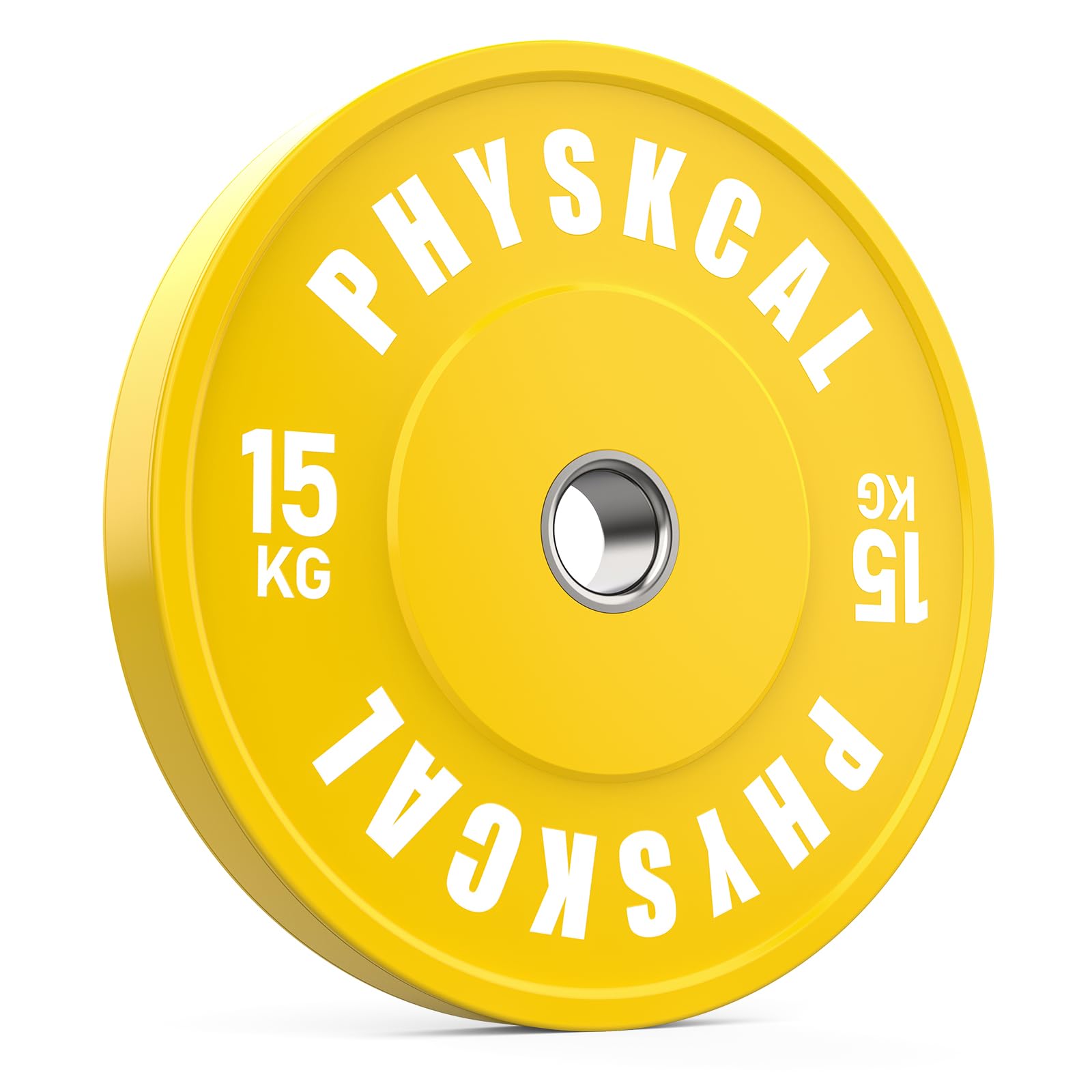 PhysKcal Kolorowe talerze do sztangi z wkładką ze stali nierdzewnej 2", standardowe talerze do sztangi IWF i zestaw tarcz do sztangi frakcyjnej 0,5 kg – 25 kg (g) 1 x 15 kg