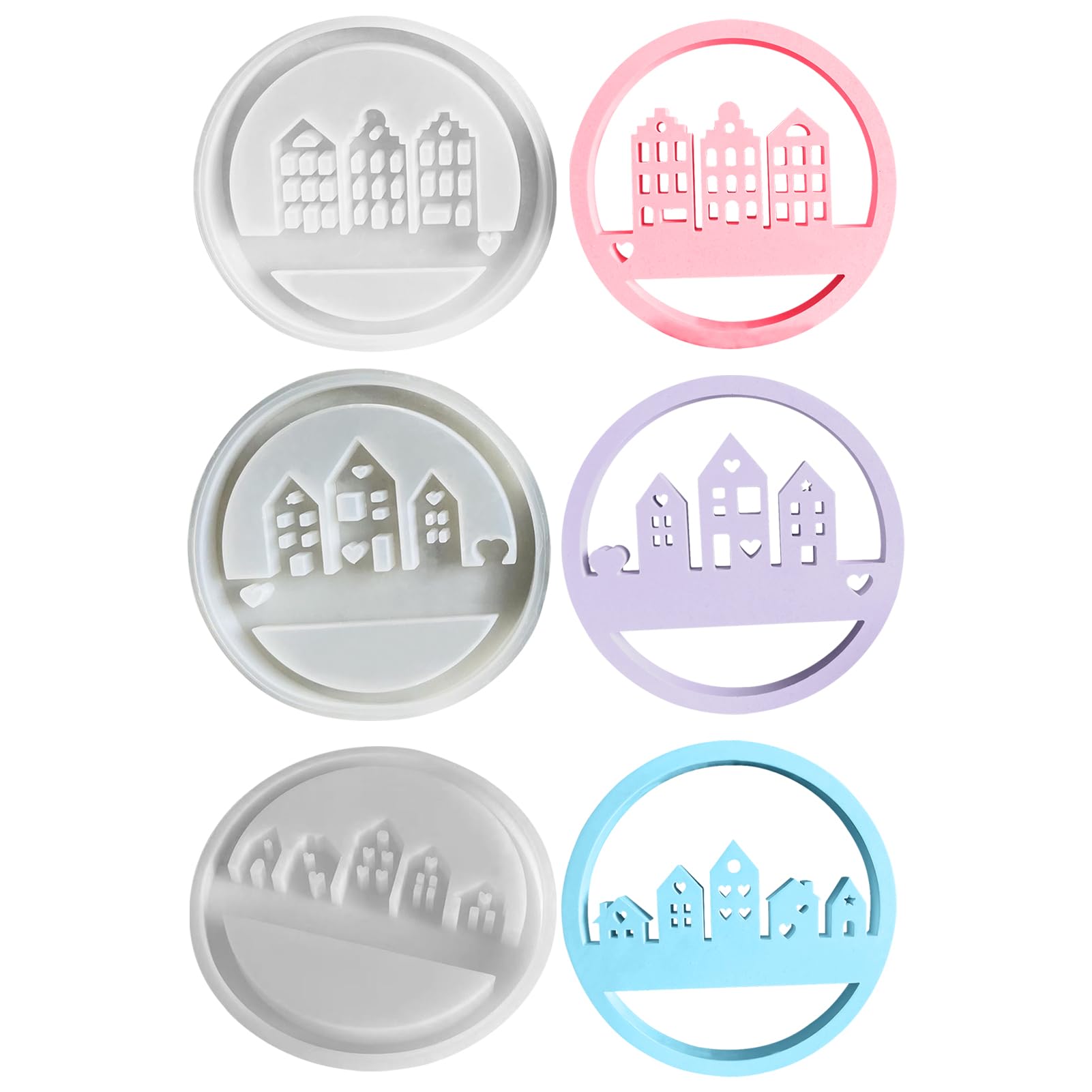 Moules En Silicone Pour Décorations Maison - Formes Variées (Arbre, Cœur, Flocon...) - Pour Résine, Plâtre, DIY