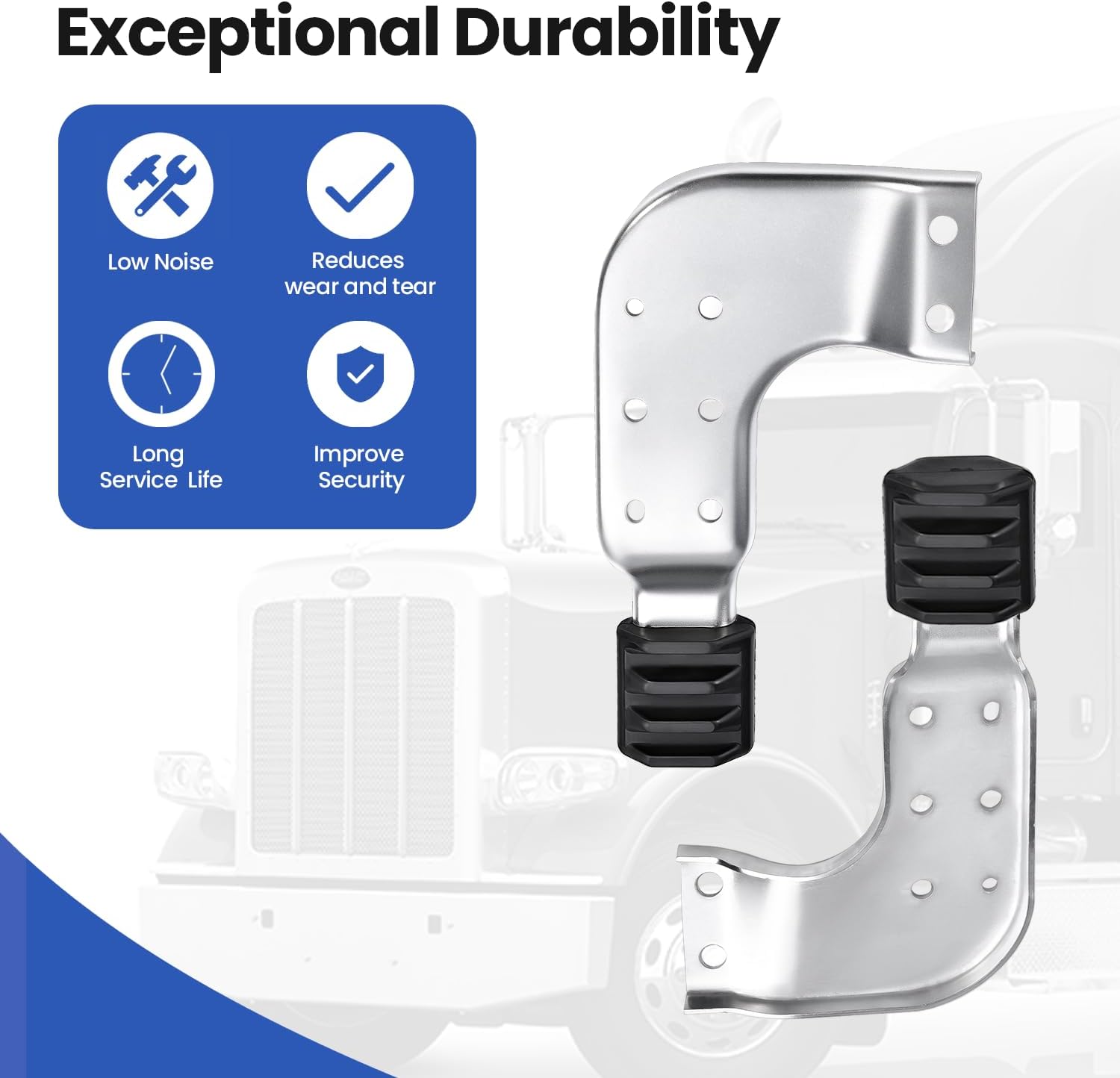 MPB75131L MPB75131R Hood Bracket Both Side Fits for Peterbilt 389 131 Hood Only, Lower Hood Guide Bracket Replace MPB75131L, MPB75131R, L11-6131, L11-6131R, L116131, L116131R (Left & Right)