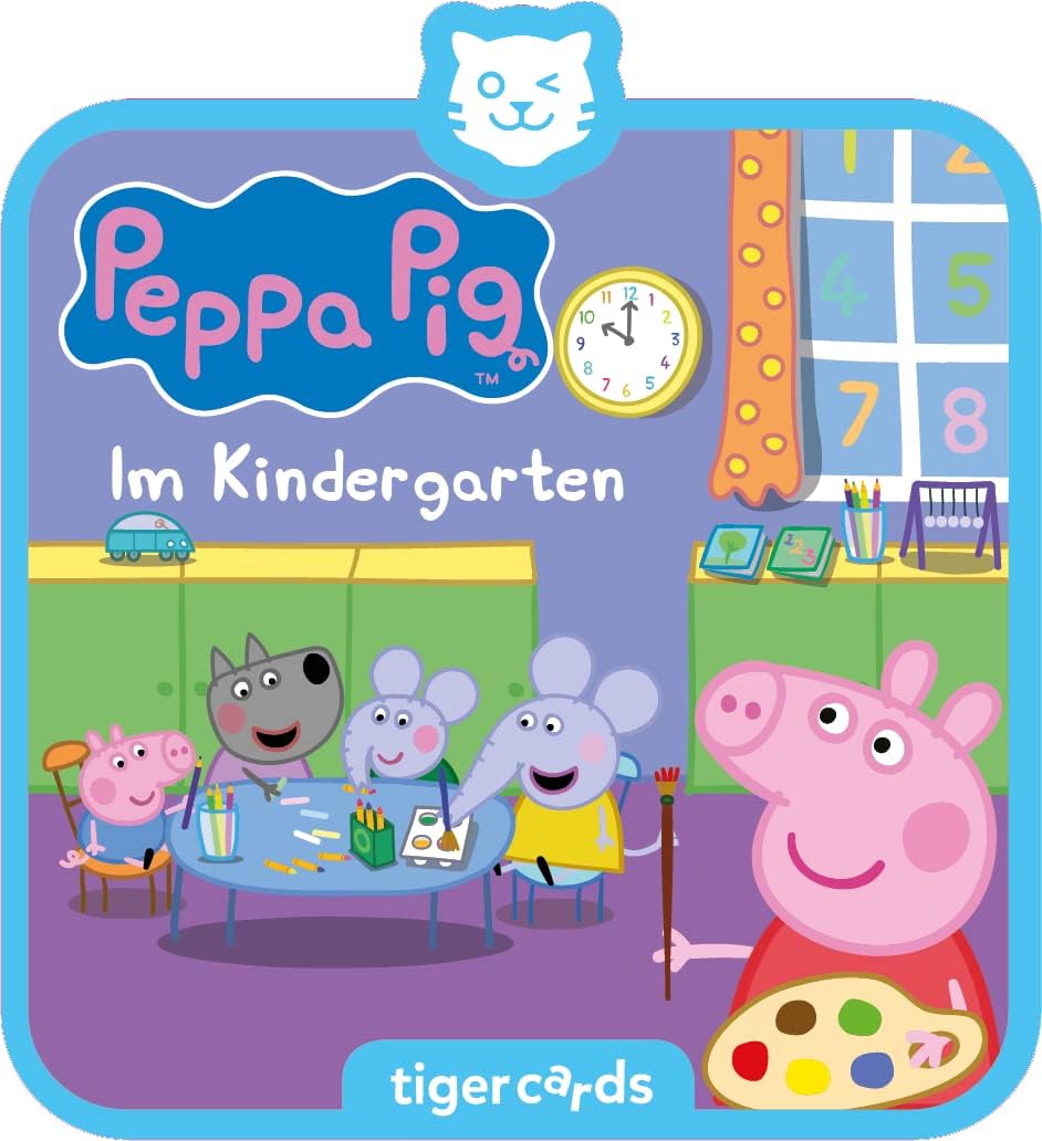 tigermedia TIG4527 tigercard-Radio Play for The tigerbox Touch, (20), Multicoloured, Im Kindergarten (Peppa Pig)
